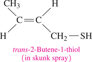 Structure of a thiol