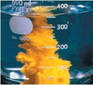 Formation of a yellow precipitate in a chemical reaction