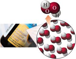 Molecular structure of hydrogen peroxide (H2O2)