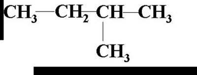 Structure of 2-methylbutane