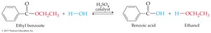 Acid-catalyzed hydrolysis of ethyl benzoate