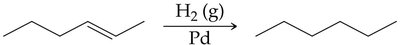 Line structure of hydrogenation product
