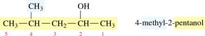 Step 3: Name and locate substituents