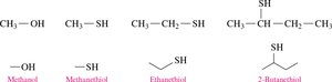 Naming thiols