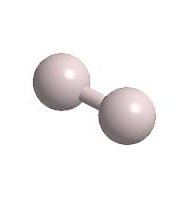 Molecule model: alternating atoms