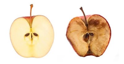 Apple oxidation: chemical change