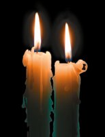 Candle burning as an example of combustion