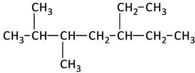 Complex branched alkane structure