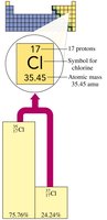 Relative abundance of chlorine isotopes