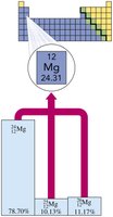 Relative abundance of magnesium isotopes