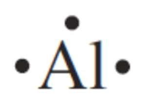 Lewis symbol for aluminum