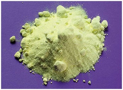 Sulfur powder, an example of an element