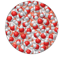 Particles in a liquid state
