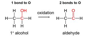 Oxidation of aldehyde to carboxylic acid