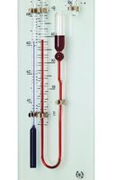 Mercury barometer showing pressure measurement