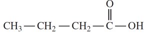 Butanoic acid structure