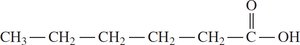 Hexanoic acid structure