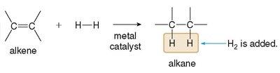 Hydrogenation of alkenes