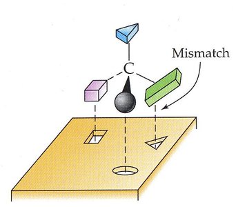 Lock-and-key mismatch