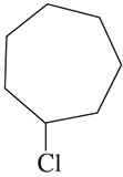 Structure of chlorocycloheptane
