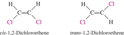1,1-dichloroethene (no cis-trans isomerism)