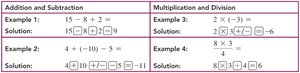Calculator operation examples