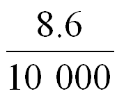 Writing 0.00086 in scientific notation