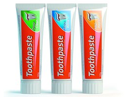 Tubes of toothpaste