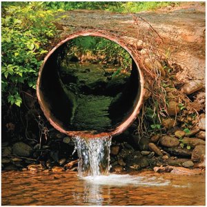 Urban stream erosion and pollution from runoff