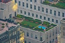 Green roof at Rockefeller Center, NYC