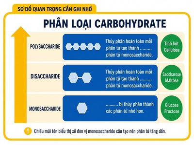 Sơ đồ phân loại carbohydrate