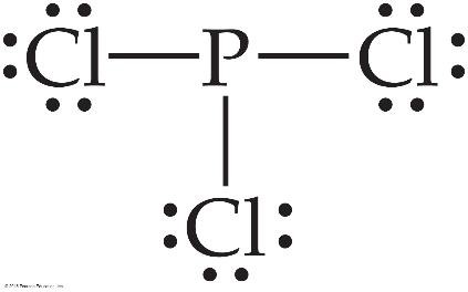 Step 3: Complete octets around outer atoms in PCl3