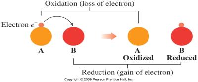 Oxidation and reduction diagram