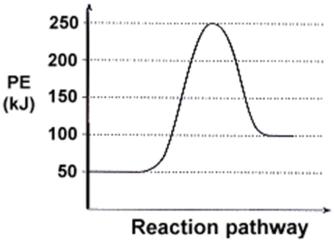 Energy diagram for reaction pathway