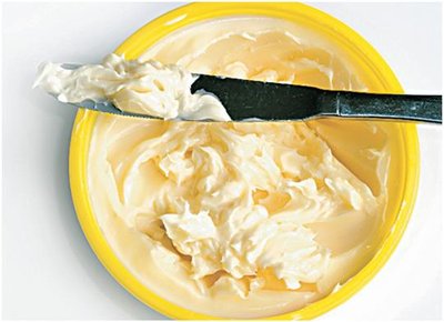 Margarine produced by hydrogenation of oils
