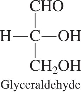 Structure of glyceraldehyde