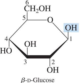 Ring structure of beta-D-glucose