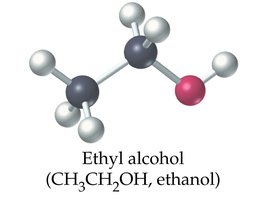 Ethylene glycol ball-and-stick model