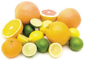 Citrus fruits as examples of acids