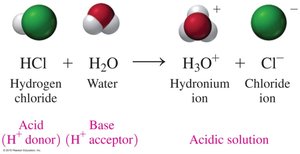 HCl and water reaction
