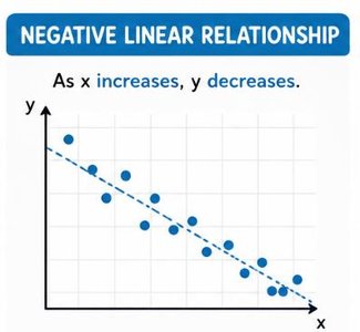 Negative linear relationship