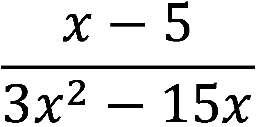 Simplified rational expression example