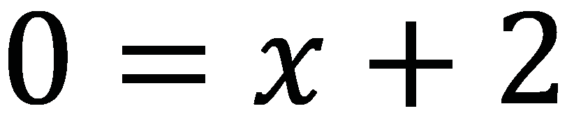 y = -2; 5y + 4 = 14