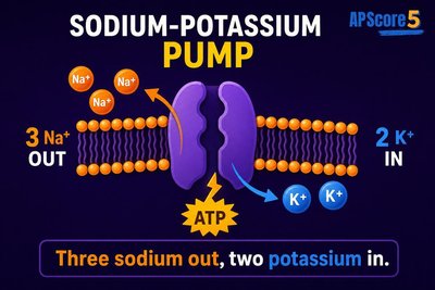 Sodium-potassium pump mechanism