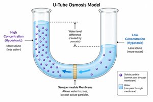 U-tube osmosis model