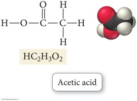Acetic acid molecular structure and formula