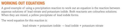 Precipitation test for halides