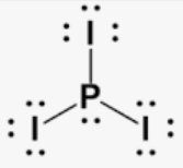 Lewis structure of PI3