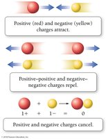 Attraction and repulsion of charges