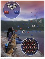 Molecules in seaside air and rocks